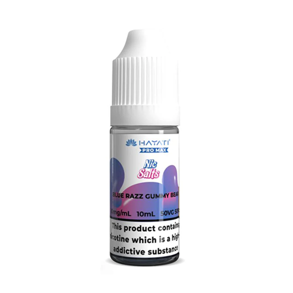 Hayati-Crystal-Pro-Max-10ml-Nic-Salt–Blue-Razz-Gummy-Bear