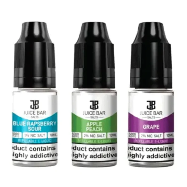 Juice-Bar-Nic-Salts-10ml-E-liquid-Pack-of-10