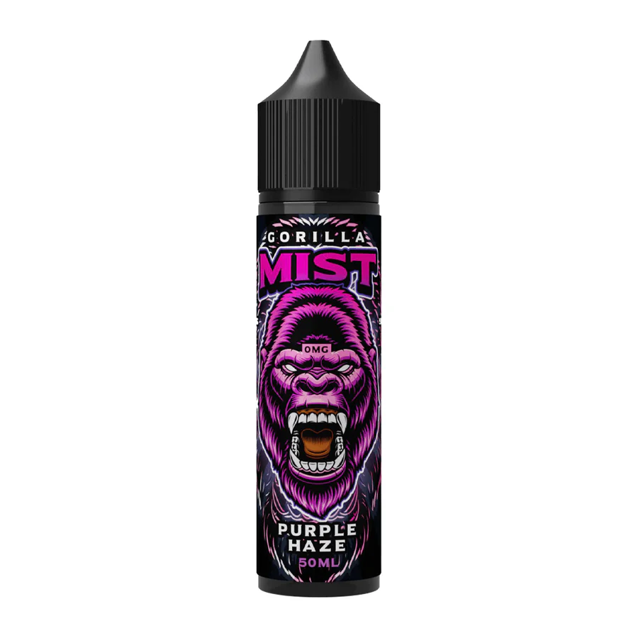 Gorilla-Mist-50ml-Shortfill-E-Liquid-Purple-Haze